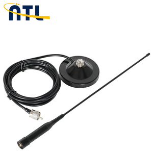 Antenne mobile multibande VHF UHF Antele à montage magnétique, gain 3dBi, polarisation verticale, en plastique noir, modèle Communications - Product Image 4