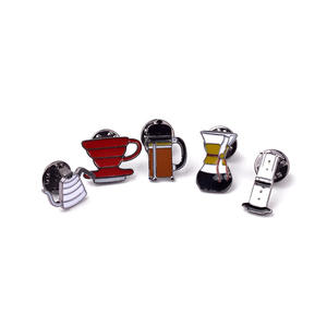 Sming Pins En Gros Émail Café Pin Tourner Mignon <span class=keywords><strong>Cafetière</strong></span> En Métal Collier Badge Personnalisé Mode Broche - Product Image 3