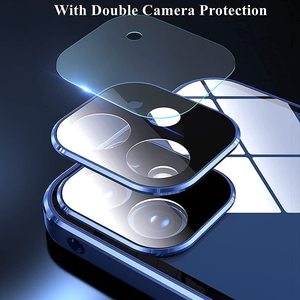 Funda Magnética de Vidrio Templado de <span class=keywords><strong>Doble</strong></span> Cara con Protección de 360 Grados y Cierre de Hebilla para iPhone 13 14 Pro Max - Product Image 5