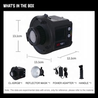 Zsyb High CRI Dimmable Handheld Portable 60watt Led Photographic Video Light pour l'extérieur YouTube Tiktok Living