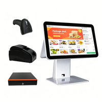 Vente en gros de systèmes de caisse tactile tout-en-un 15 pouces/15,6 pouces avec Windows 10, fabricants de matériel POS