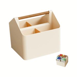Caja de Almacenamiento de Escritorio Moderna, Ecológica y Creativa, de Plástico PP, Rectangular, Portátil, Apilable, Contenedor de Organización para el Hogar de 20-35L - Product Image 1