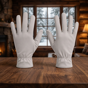 Gants d'hiver thermiques populaires en peau de mouton, style club, pour cyclisme, ESD, compatibles écran tactile, souples pour la détection par aiguille et l'inspection de bijoux - Product Image 3