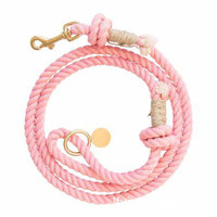 Laisse de chien en coton de luxe motif solide accessoires pour animaux de compagnie populaires en gros corde de chien pour l'Europe et l'Amérique