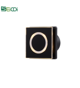 Smart Tempered Glass Panel Bathroom Electric Motor Exhaust Fan with <b>LED</b> Light OEM/ODM Energy Saving - Product Image 3
