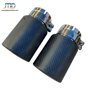 高品质AK风格汽车不锈钢碳纤维排气尖端 - Product Image 2