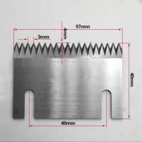 Xinermei usine produit de vente à chaud machines d'emballage automatiques partie dent de scie couteau à lame pour sceller l'emballage