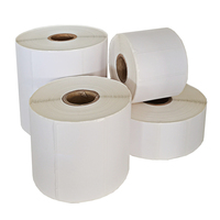 Label Thermal Langsung 2-1/4"x1-1/4" Kertas Stiker Barcode Pencetakan Label Thermal Kompatibel dengan Printer Desktop Zebra