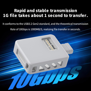 USB 3.0 tốc độ cao 1050 mét/giây 10 Gb/giây ổ đĩa trạng thái rắn NVMe Ổ cứng 256GB đến 1TB di động SSD tùy chọn lưu trữ bên ngoài - Product Image 6