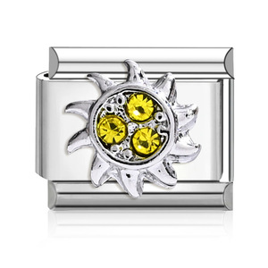 Fashion Charm Bracelet Set Stainless Steel Modular DIY Jewelry With Crystal Rhinestone Charms For Gift Unisex Accessories - Product Image 3