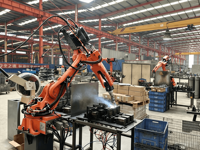 Nouveau bras robotisé industriel articulé à 6 axes QJAR pour soudage, certifié CE, haute performance, 220V, IP54, 3.4KVA, garantie 1 an, boîte de vitesses PLC
