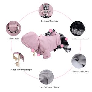 2025 nueva llegada espesar ropa <span class=keywords><strong>de</strong></span> invierno para mascotas agregar terciopelo perro gato abrigo cálido Chaqueta <span class=keywords><strong>de</strong></span> algodón con juguete 3D para perro - Product Image 4