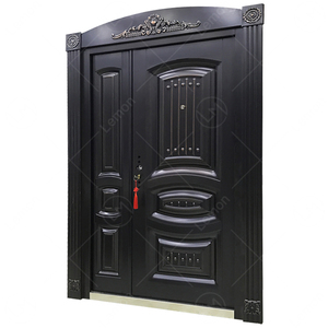 Tipo de alta seguridad Diseño de puerta de acero de doble seguridad exterior moderno <span class=keywords><strong>Casa</strong></span> de Villa de <span class=keywords><strong>Sierra</strong></span> Leona - Product Image 2