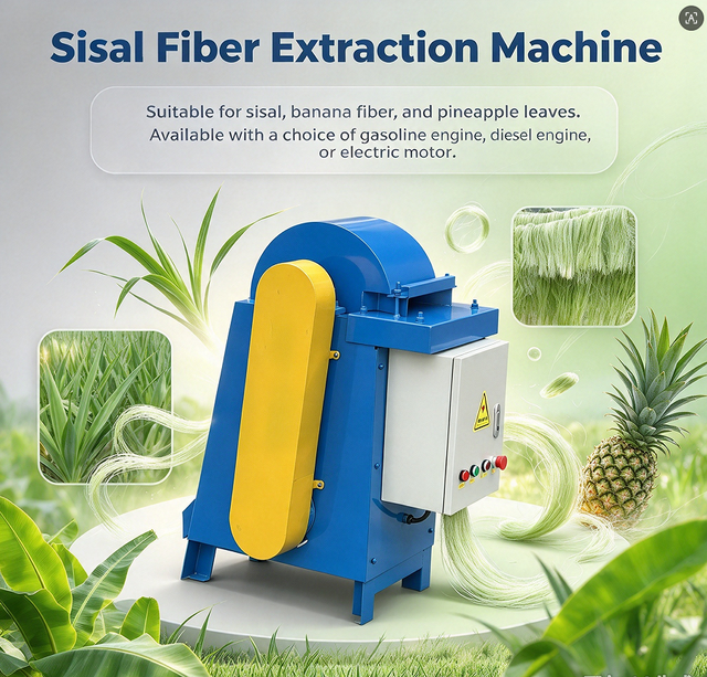Pineapple Leaf Sisal Hemp Banana Fiber Extraction Machine Kenaf Abaca Fiber Extractor Decorticator Machine