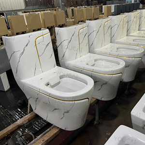 Baño dorado redondo y cuadrado de una pieza, artículos sanitarios, inodoro, inodoro, lavabo de color, gran oferta, <span class=keywords><strong>inodoros</strong></span> - Product Image 6