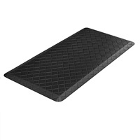 Tapis de sol de cuisine transfrontalier - PVC épaissi 12 mm, anti-fatigue, antidérapant, imperméable, résistant à l'huile, moderne, minimaliste, rectangulaire