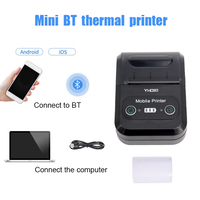 Printer Struk Termal Portabel Mini Nirkabel YHD-5803 58mm, Printer Mobile USB Bluetooth
