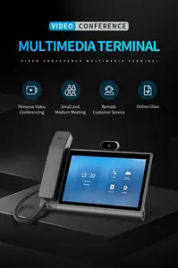 OEM ODM Type-C Smart Office Building HD IP WiFi Wireless Terminal Large Touch Screen Portable Android SIP Telephone