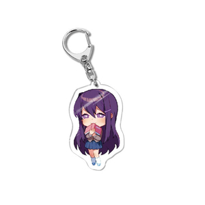 Portachiavi in acrilico per Doki Doki Literature Club, Monika Natsuki, decorazione per borsa, ciondolo, ornamento squisito, collezione, regalo per fan, giocattolo - Product Image 3