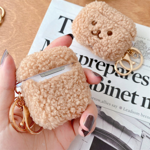 Tela de felpa lindo Animal bordado felpa protectora Mini auricular móvil funda para <span class=keywords><strong>AirPods</strong></span> 1/2 <span class=keywords><strong>3</strong></span> Pro impermeable a prueba de golpes - Product Image 3