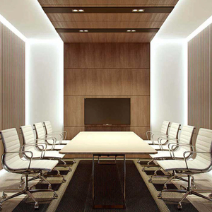 Trong nhà WPC Panel tường nhà Máy Giá trong nhà Ốp WPC rãnh Tấm tường để trang trí nội thất - Product Image 4