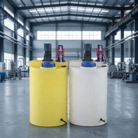 Système de dosage industriel compact certifié CE ISO pour poudre sèche et liquide, avec pompe doseuse et contrôle de niveau automatique (PAC, PAM)