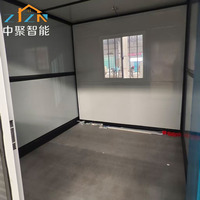 Villas pliantes de 10 pieds, préfabriquées, portables, pour showroom, maison, remorque, conteneur, maisons mobiles avec toilettes portables