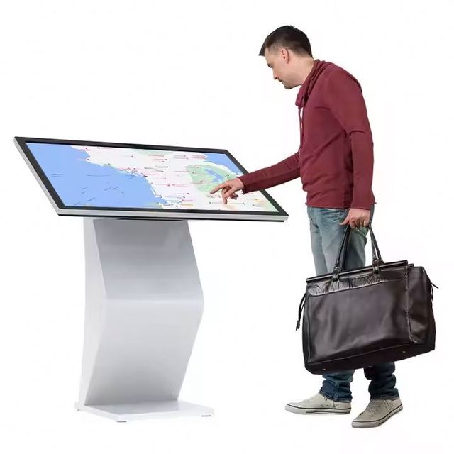 43" Shopping Mall Advertising Self Service Computer All-in-One PC DDR3 RAM SSD Storage Interactive Digital Signage Touch Kiosk