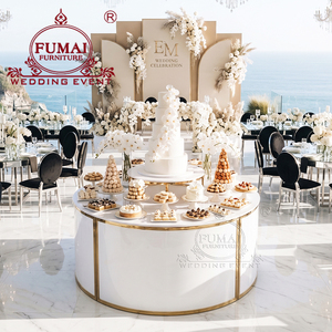 Party Furniture Modern <b>White</b> <b>Round</b> Event Cake Display <b>Table</b> - Product Image 5