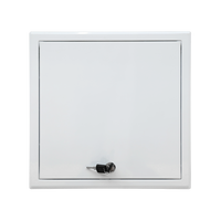 Plaque d'accès en aluminium avec revêtement en poudre, design artistique lisse et résistant à l'humidité, pour porte d'inspection d'hôtel