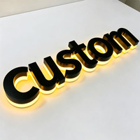 Letrero Comercial Personalizado Impermeable con Retroiluminación LED 3D, Letrero con Letras de Canal Iluminadas