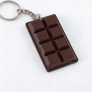 Grosir Gantungan Kunci PVC Cokelat Simulasi Makanan Kreatif Kartun Ramah Lingkungan Berkualitas Tinggi <span class=keywords><strong>Mini</strong></span> Charm Promosi Anak-anak - Product Image 5