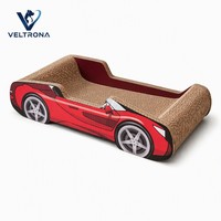 Griffoir pour chat en carton ondulé, modèle voiture de sport rouge décapotable, pour l'intérieur, vente en gros