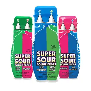 Nieuwigheid Creatieve Kernkoppen Super Zure Dubbele Druppels Vloeibare Spray Candy Jelly Modellering Nozzle Candy