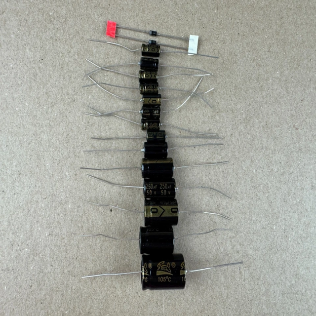 New Original Ready Stock M63 Microphone Mixer Recap Kit Capacitor Upgrade Set