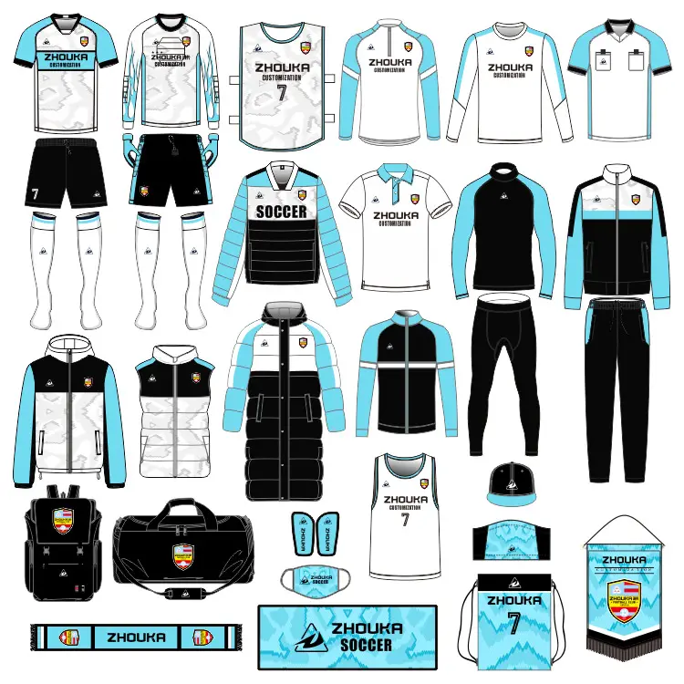 Sublimation druck Hochwertige Fußball-Teamwear-Serie Fußball uniformen Neues Design OEM Custom Design Herren Fußball trikot Shirt