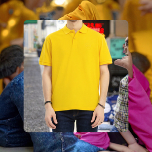 เสื้อยืดโปโลผู้ชายขายส่ง ผ้าโพลีเอสเตอร์ หลายสี ทรงเข้ารูป ปักโลโก้ได้ตามสั่ง คอปกแบบทำงาน ย้อมสีพื้น ผ้าถัก - Product Image 3