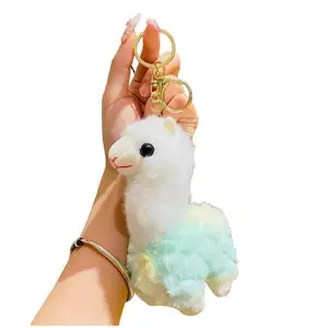 Chaveiro de Pompom com pingente de flores para mulheres, chaveiro personalizado com luz promocional, máquina de fazer joias e sapatos, chaveiro com anéis