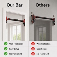 Barre de traction horizontale réglable en acier pour entraînement de force en intérieur, idéale pour la vente en gros