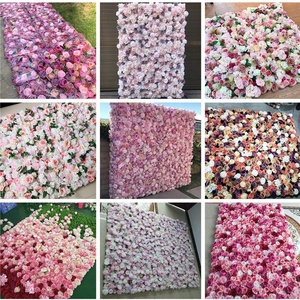 F-1648 Großhandel Hochzeit 40*60 CM Hintergrund Rosa Rose Panels Ombre Blume Wand Für Event Dekoration - Product Image 3