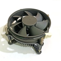 OEM ODM personalizado negro disipadores de calor ventilador anodizado ordenador 1150 1151 1155 1156 1200 IC procesador refrigeración radiador CPU enfriador negro