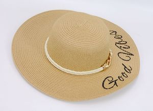 공장 가격 야외 남여 공용 플로피 모자 여성 해변 여름 태양 밀짚 넓은 챙 플로피 모자 - Product Image 3