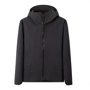 Veste softshell coupe-vent à capuche pour l'extérieur, manches longues, unisexe, haut de gamme, pour les voyages d'affaires, logo personnalisable - Product Image 1