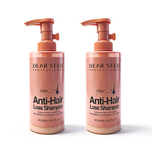 Shampoo anti-chute de cheveux à la racine de gingembre biologique, formule à la kératine hydrolysée |   Traitement capillaire pour la repousse des cheveux et le traitement <span class=keywords><strong>du</strong></span> cuir chevelu pour les cheveux clairsemés - Product Image 4