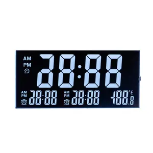Customized LCD Screen Negative Transmissive 12 OClock Va Segament LCD Screen for Alarm Clock Display