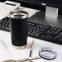 맞춤형 로고 20온스 BPA 프리 개인 맞춤형 이중벽 스테인리스 스틸 승화 커피 머그컵 뚜껑과 빨대 포함