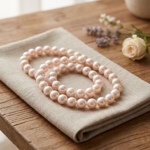 <span class=keywords><strong>Collana</strong></span> <span class=keywords><strong>di</strong></span> <span class=keywords><strong>Perle</strong></span> d'Acqua Dolce Autentiche a Lucentezza Intensa 7-8mm, Girocollo Bianco Naturale, Gioielli da <span class=keywords><strong>Donna</strong></span> - Product Image 3