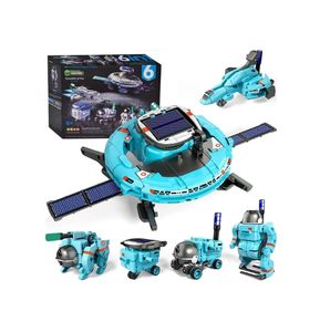 Proyectos STEM para Niños, <span class=keywords><strong>Robot</strong></span> Solar, Juguetes Espaciales, Regalos para Niños y Niñas de 8 a 14 Años, Robots de Experimentos de Construcción 6 en 1 para Adolescentes - Product Image 1