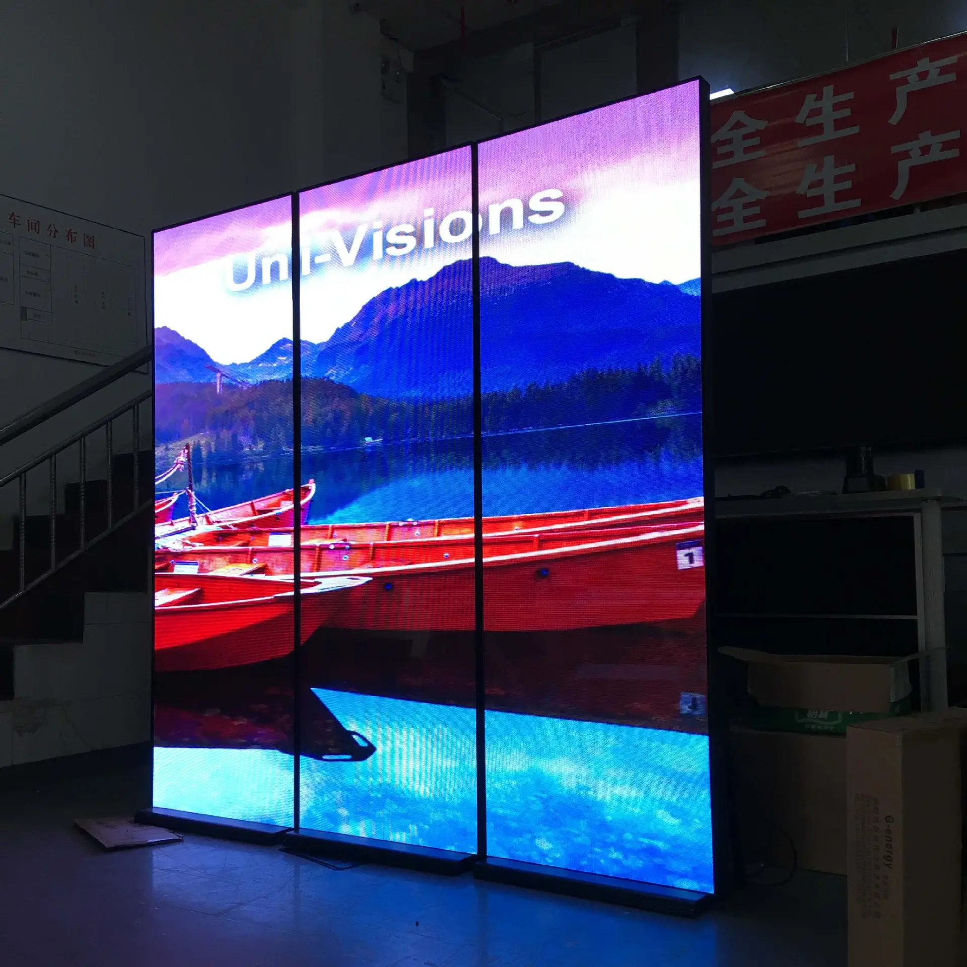 Led kontrol Wifi Poster dalam ruangan seni dinding P2.5 P3 Led Video papan iklan tampilan lantai Led layar cermin