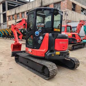 100%, японский, оригинальный, б/у <span class=keywords><strong>Hitachi</strong></span> ZX55, 5,5 тонн, низкая работа, высокое качество, гидравлический домашний экскаватор, работа на ферме, бесплатная доставка - Product Image 3